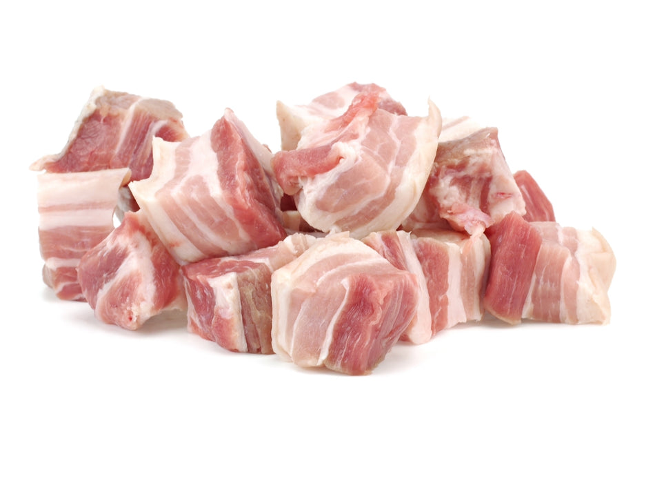 Pork Belly Skinless Cube, 500g - Frozen